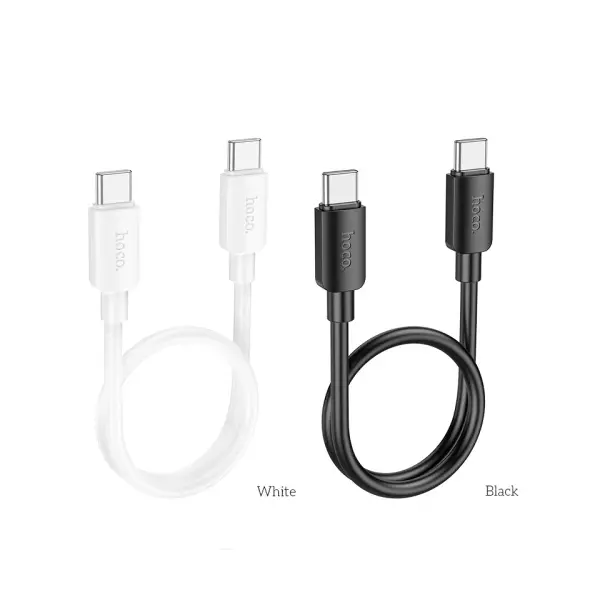 MR4_146154 Кабель pd hoco x96 hyper 60w fast charging data cable type-c to type-c (l=0.25 m) білий HOCO