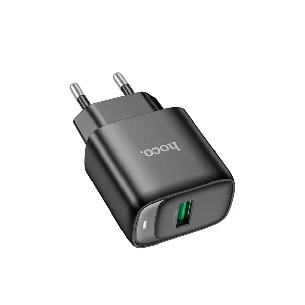 MR4_151543 Мережевий зарядний пристрій hoco c140a smart single port qc3.0 charger 18w (qc, fcp, afc) чорний HOCO