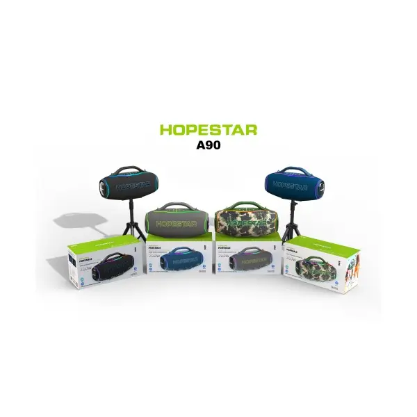 MR4_153389 Колонка bluetooth hopestar a90 з 1pcs uhf microphone 700w чорний HOPESTAR