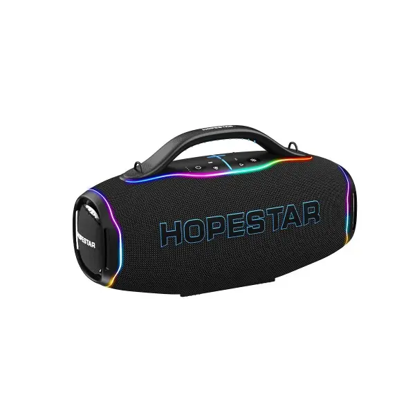 MR4_153388 Колонка bluetooth hopestar a90 pro з 2pcs uhf microphone 700w чорний HOPESTAR