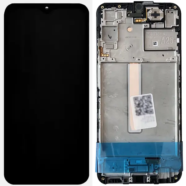 MR3_121570 Дисплей samsung a256 galaxy a25 5g (2023) у зборі з сенсором та рамкою чорний сервісний оригінал SAMSUNG