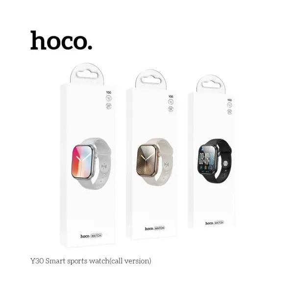 MR4_153777 Смарт-годинник hoco y30 smart sports watch (call version) чорний HOCO