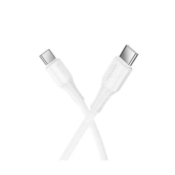 MR4_153868 Кабель pd hoco x120 beneficio 60w charging data cable c to c 1 m білий HOCO