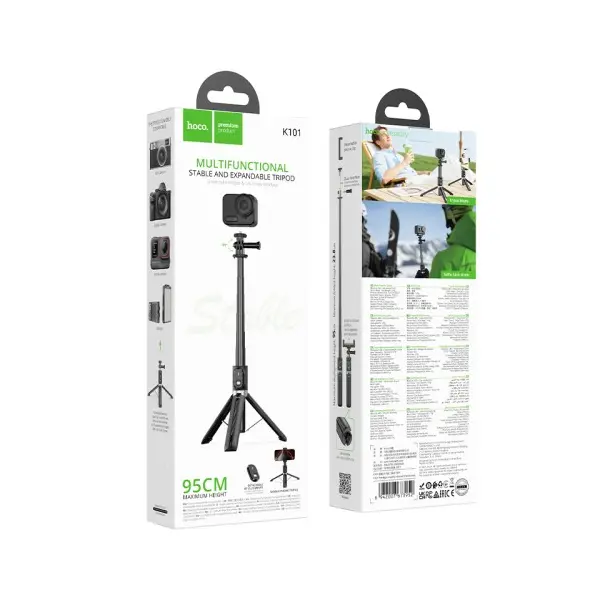 MR4_153727 Багатофункціональний штатив hoco k101 prestigio multifunctional tripod чорний HOCO
