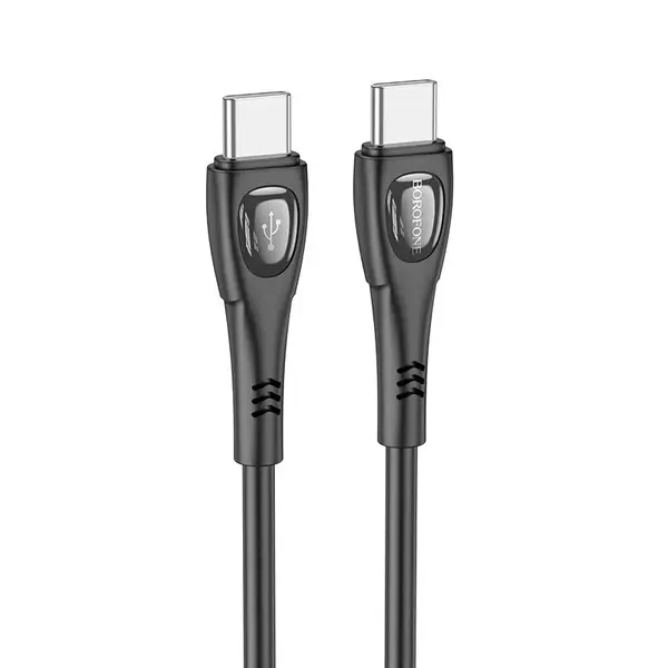 MR3_372264 Кабель pd type-c to type-c borofone bx98 superior 60w 1 m чорний BOROFONE