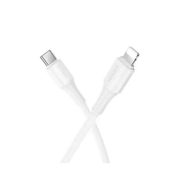 MR4_153973 Кабель pd hoco x120 beneficio pd27w charging data cable lightning 1 m білий HOCO