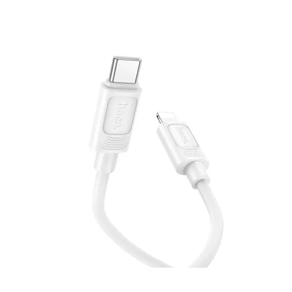 MR4_153871 Кабель pd hoco x122 benefit pd27w silicone charging data cable ip, 1 m білий HOCO