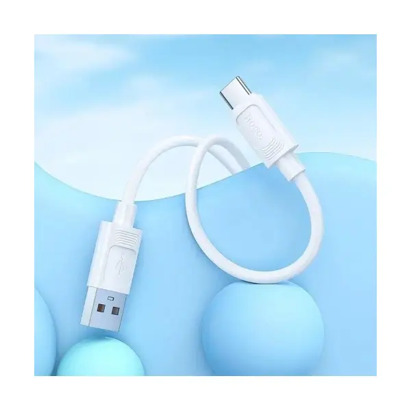 MR4_153872 Кабель hoco x122 benefit silicone charging data cable type-c 3a, 1 m, білий HOCO