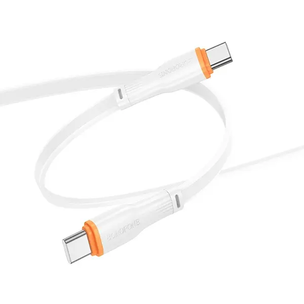MR3_372269 Кабель pd type-c to type-c borofone bx118 esplendido 60w 1 m білий BOROFONE
