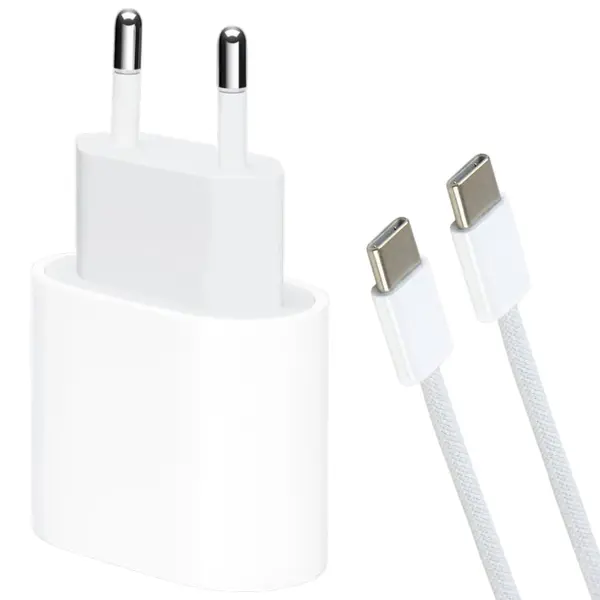 MR3_372678 Мережевий зарядний пристрій apple 35w type-c iphone 17 pro max, кабель pd type-c to type-c, білий APPLE
