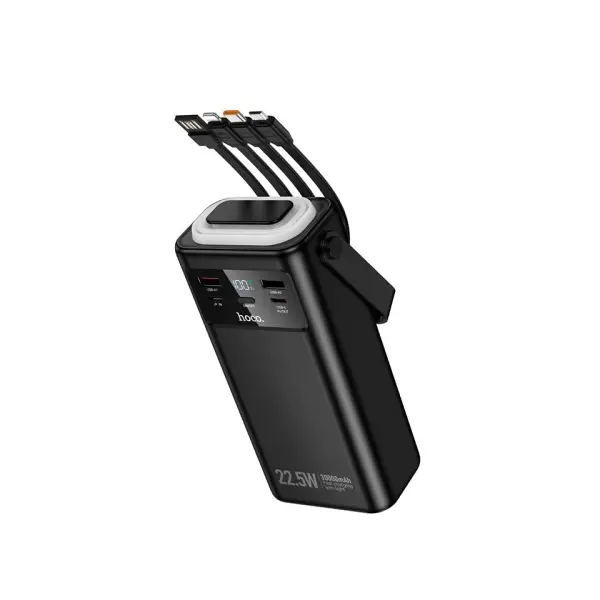 MR4_153254 Умб hoco ej65 high 22.5w+pd20w+four-cables power bank 30000mah чорний HOCO