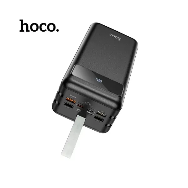 MR4_147631 Умб hoco j86b electric 22.5w fully compatible pd20w, qc, lcd, lamp 60000mah чорний HOCO
