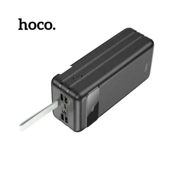 MR4_147631 Умб hoco j86b electric 22.5w fully compatible pd20w, qc, lcd, lamp 60000mah чорний HOCO